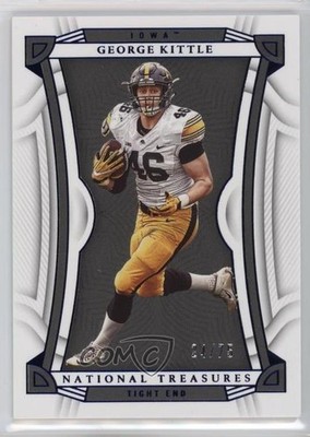 2023 Panini National Treasures Collegiate Blue 24/75 George Kittle #38 d4v