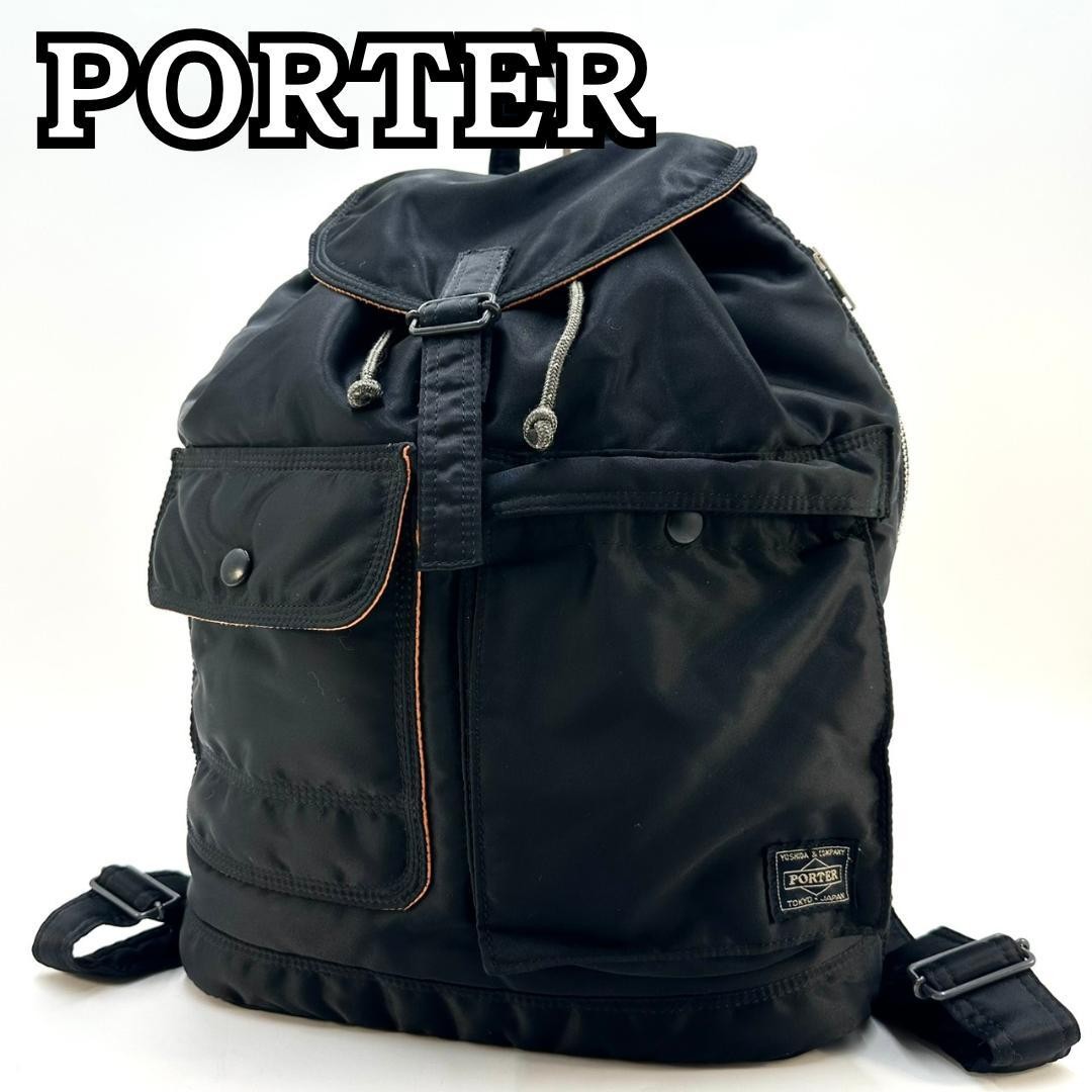 PORTER Tanker Nylon Backpack Drawstring Double Po… - image 18