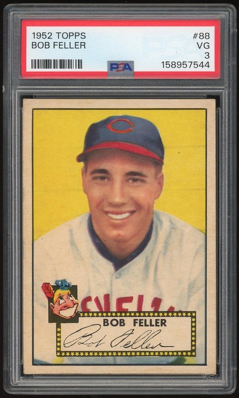 1952 Topps #88 Bob Feller PSA 3 *7544