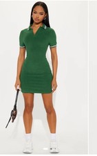 fashion nova Casual Cutie Terry Cloth Mini Dress - Hunter medium