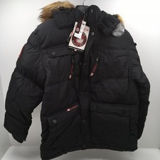 Canada Weather Gear Black Kids Jacket L 14/16 Removable Fur Trimmed Hood, NWT