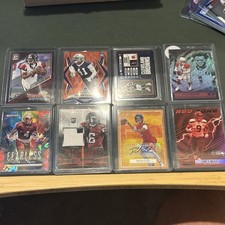 8 Card NFL Lot - Shedeur, Vick, Kenneth Walker, Keon Coleman - Patch, Auto, RC