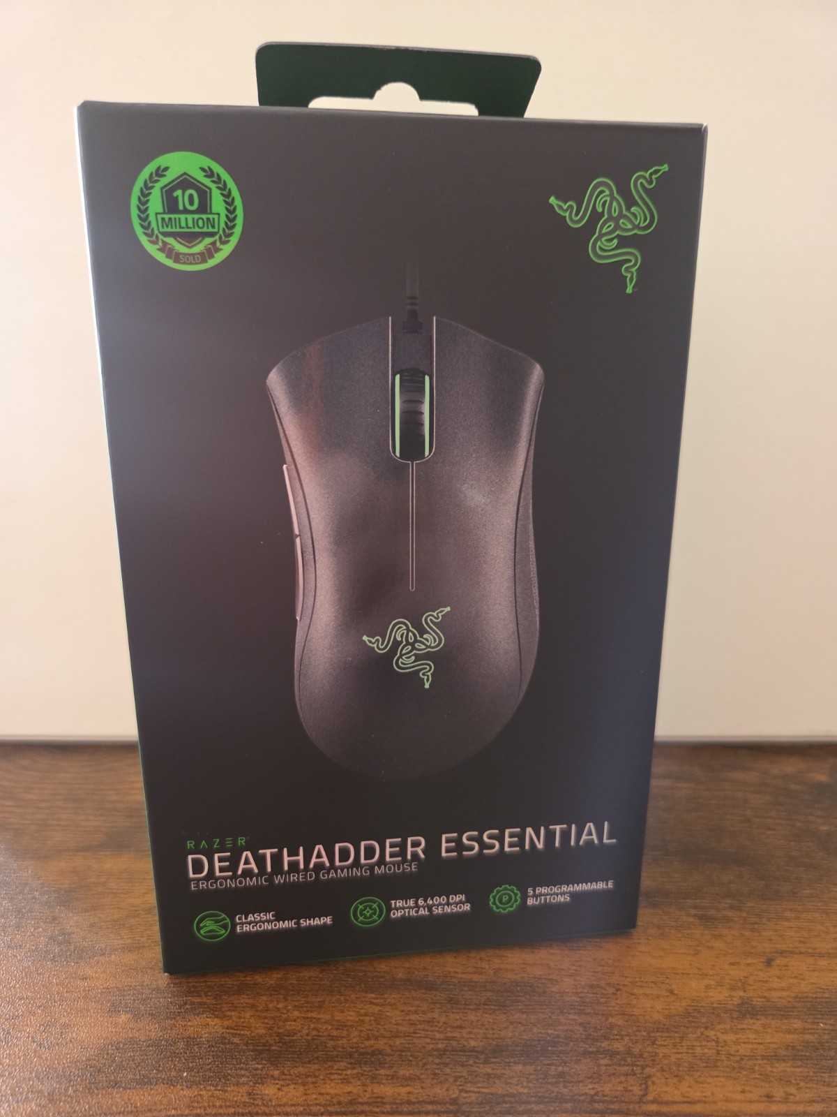 Razer DeathAdder Essential USB Wired Gaming Mouse Optical 6400 DPI Brand New