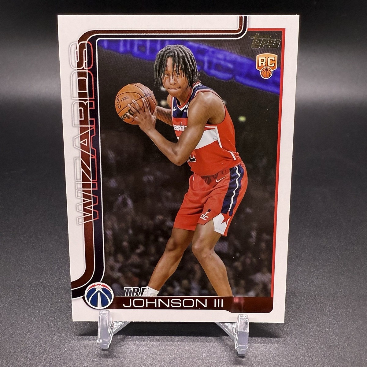 2025-26 Topps Basketball Tre Johnson III RC Washington Wizards 