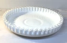 BIG 12.5” Vtg Fenton Silver Crest White Milk Glass Platter Serving Dish Bowl