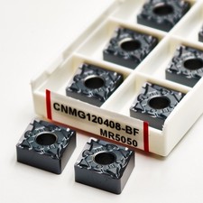 10pcs CNMG120408-BF CNMG432-BF PVD Carbide Turning Inserts For MSSNR Stainles