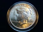 1924 SILVER PEACE DOLLAR MS BU