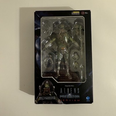Aliens vs Predator Requiem: BATTLE DAMAGE WOLF Exquisite Mini AVP HIYA Toys NEW