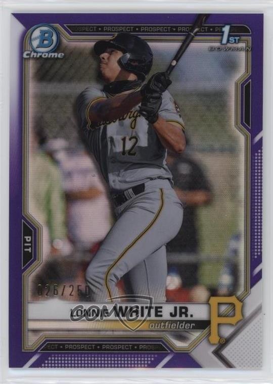 2021 Bowman Draft Chrome Purple Refractor 26/250 Lonnie White Jr #BDC-28 o8g