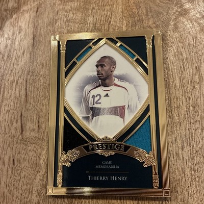 Futera Unique 23ct Gold Plated Frame Match Worn Patch 2024 07/10 Thierry Henry
