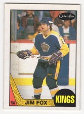 1987-88 O-Pee-Chee Jim Fox #75 Kings