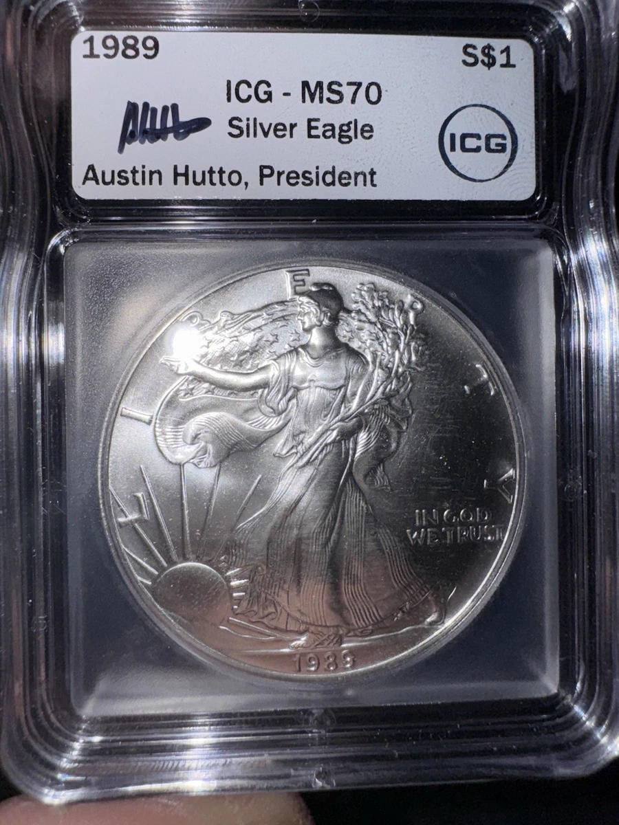 American Eagle MS 70 Graded Silver Bullion Coins 1989 for sale | eBay
