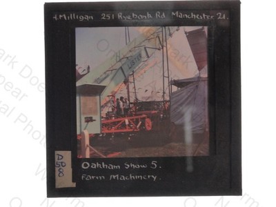 Oakham Show Farm Machinery Lister Agricultural Dufaycolor Lantern Slide