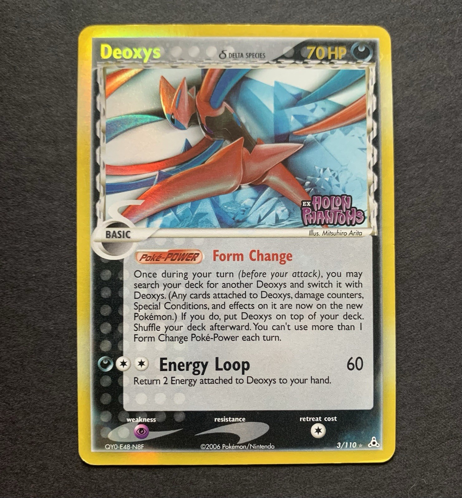 (US SELLER) Pokémon TCG Deoxys Delta Species Holon Phantoms STAMPED 3/110 MP+/LP