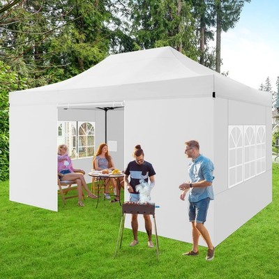 Faltpavillon 3x4,5m Wasserdicht Stabil UV Schutz 50+ Partyzelt mit Handtasche