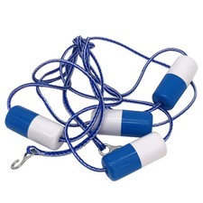 FibroPool Pool Safety Rope - Floating Lane Divider - 16 ft - 16 Foot, white
