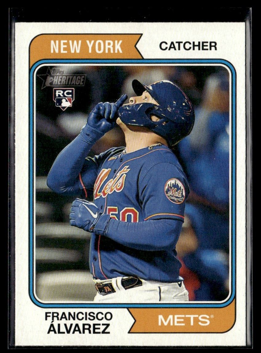 2023 Topps Heritage Image Variation SP Francisco Alvarez RC New York Mets #388