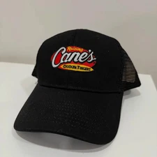 Raising Canes Black Trucker Style Snapback Hat