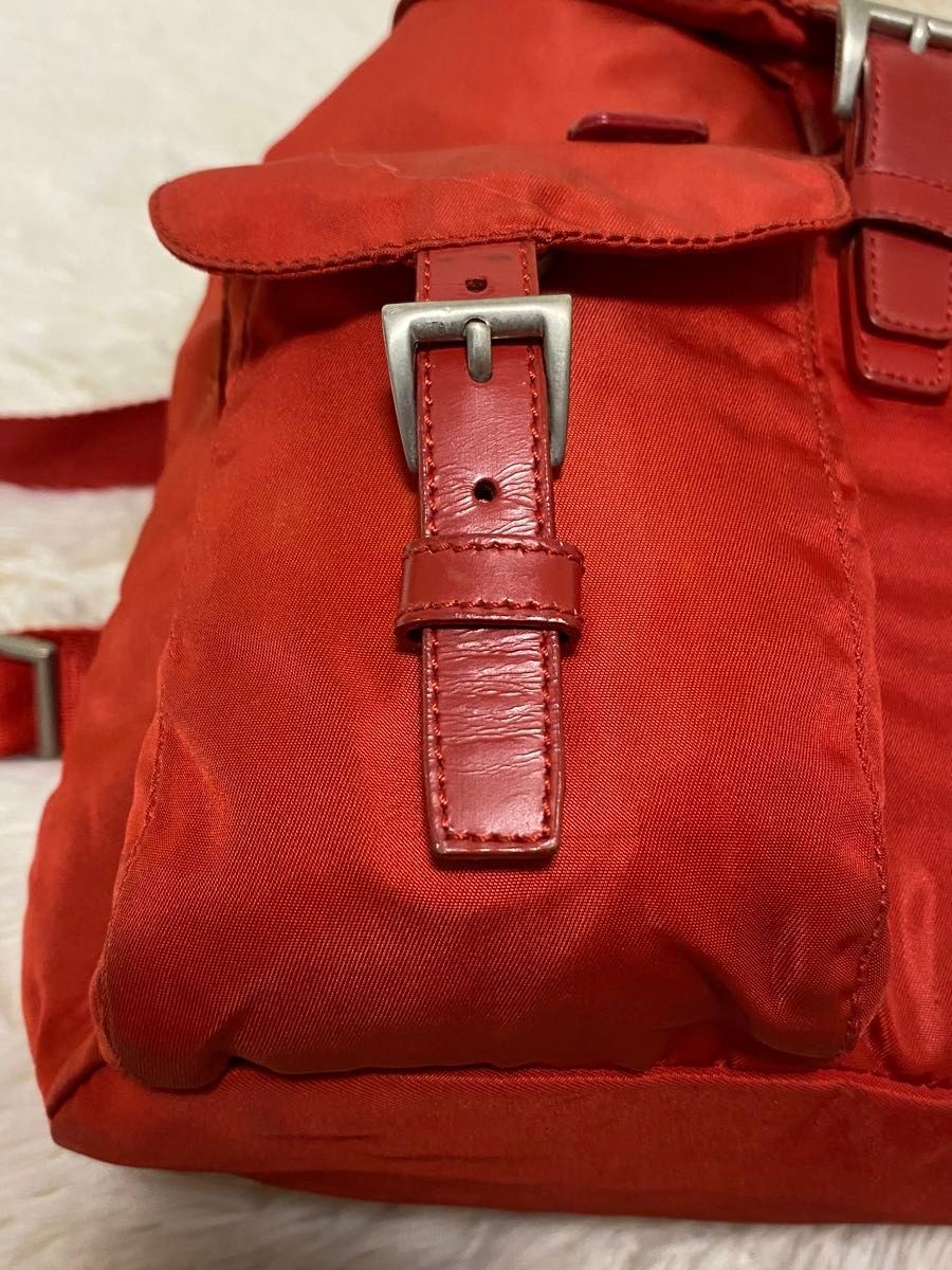 PRADA nylon backpack triangular logo Tessuto Vela… - image 12