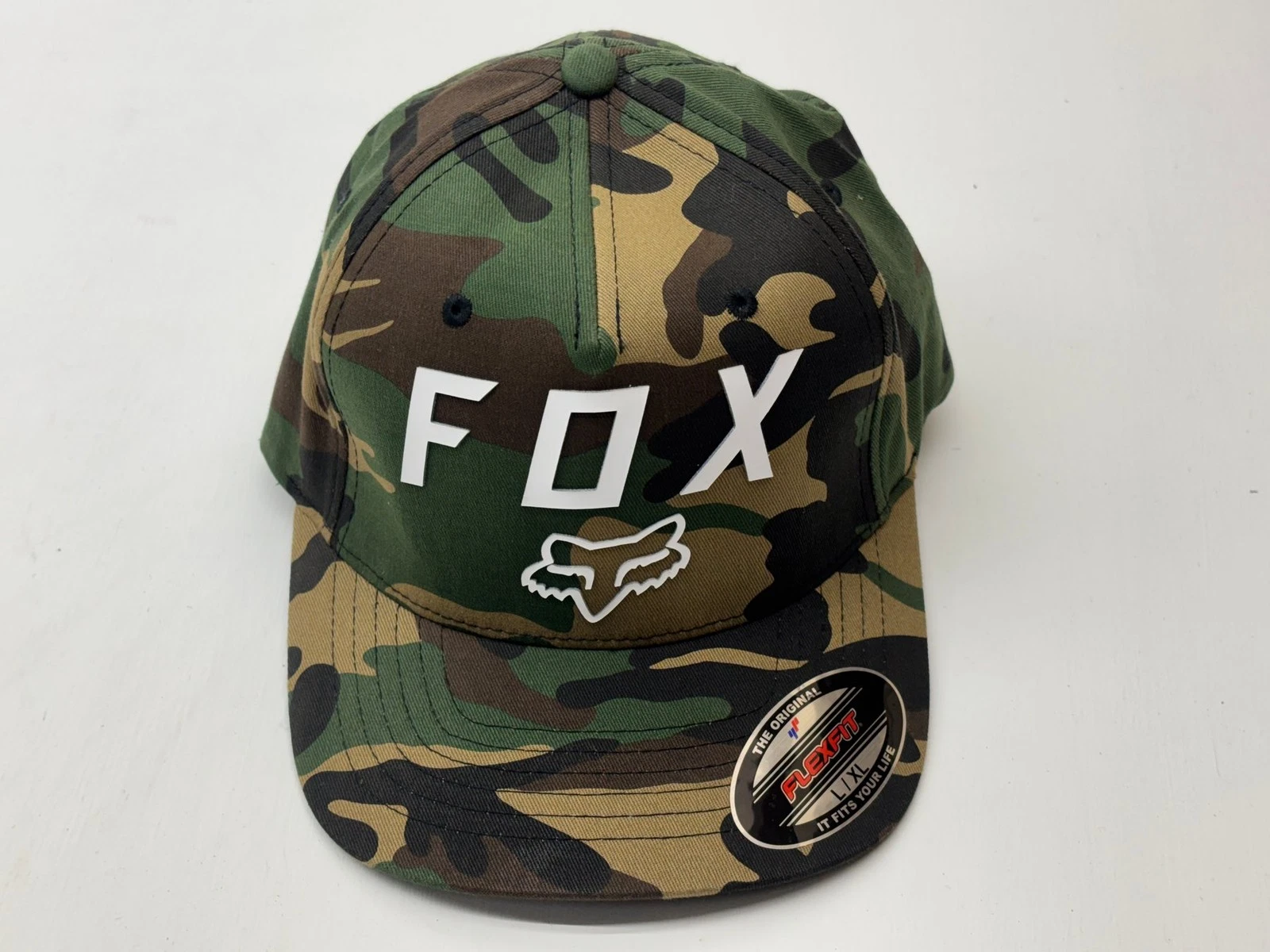 New Fox Men's Hat Large/X Large Green Camouflage L/XL Cap Apparel Motocross MX