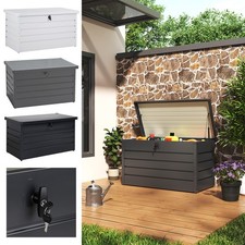 200L 350L 600L Outdoor Garden Storage Chest Cushion Box Waterproof Chest Shed