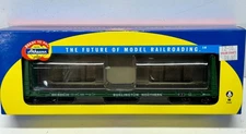 Athearn HO BN Burlington Northern 60' Bulkhead Flat Car #621608. 88113. New!