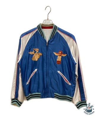 BEAMS × TAILOR TOYO Sukajan Japanese souvenir jacket Size: M Blue