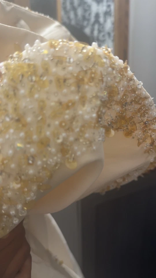 vestido de novia marfil alfred angelo Foto 3 de 4