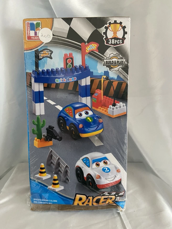 RACER SPEED KING Learning Years BUILD & PLAY 38 Pieces Ages 3+ sealed Dent/box - Image 2 of 4