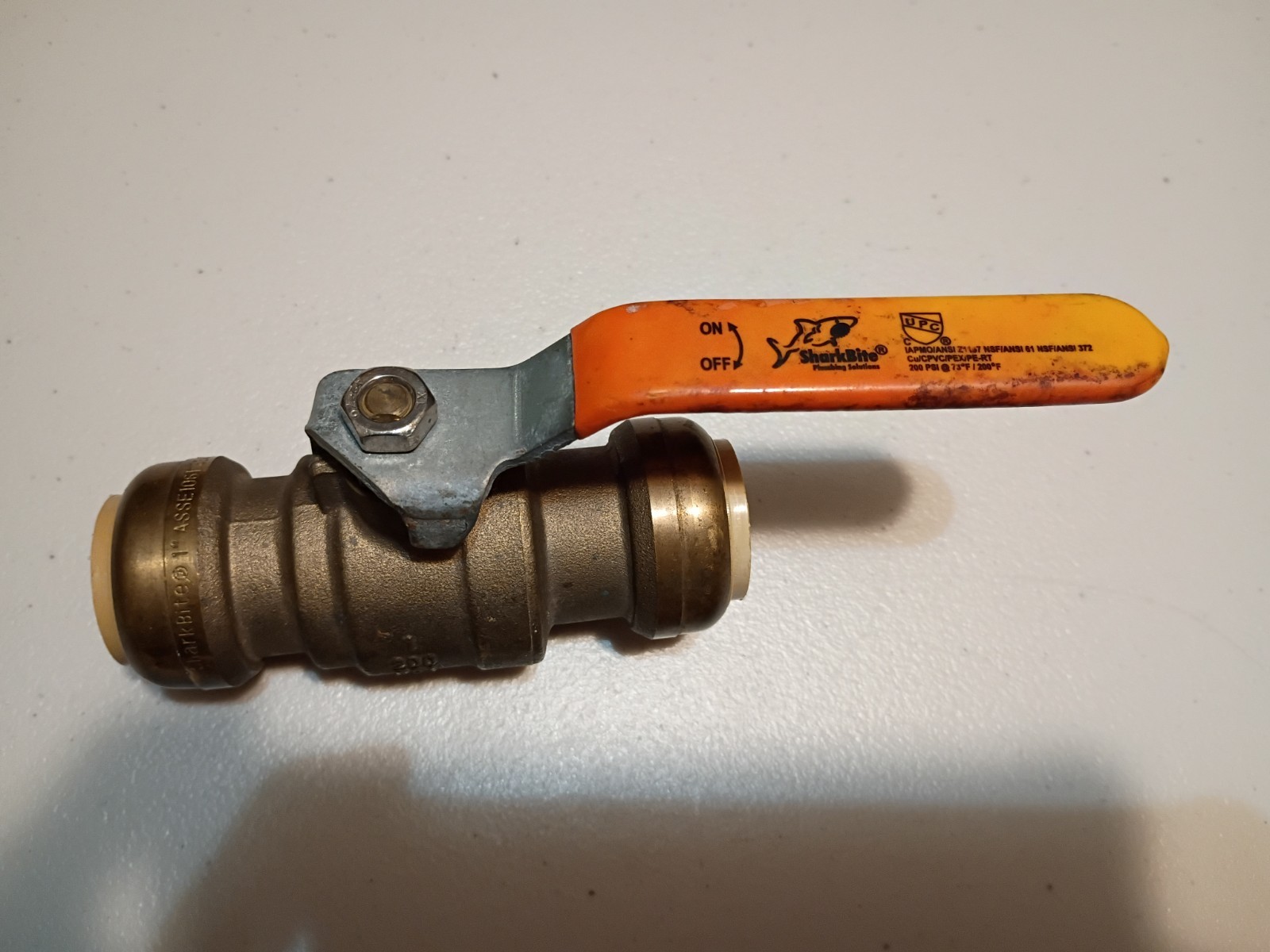SharkBite 1" Ball Valve Push To Connect Brass Plumbing Fitting Water Shut Off 