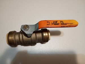 SharkBite 1" Ball Valve Push To Connect Brass Plumbing Fitting Water Shut Off 
