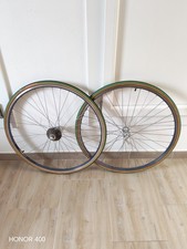 Coppia Ruote Shimano Durace 7700 Cerchi Ambrosio Exellente Oro