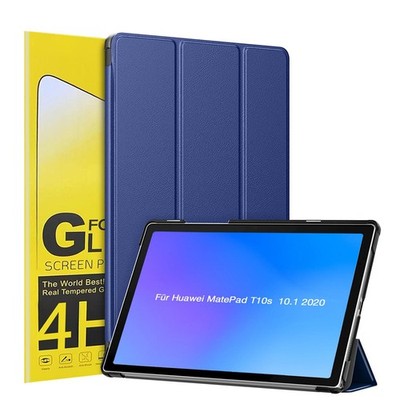 Tablet Schutzhülle für Huawei MatePad T10s 10.1 2020 Cover Dunkelblau Top Folie