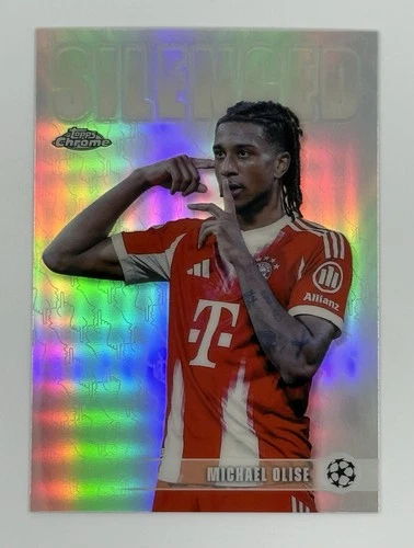 Michael Olise 2025-26 Topps Chrome UEFA UCC Silenced Refractor Bayern Munich