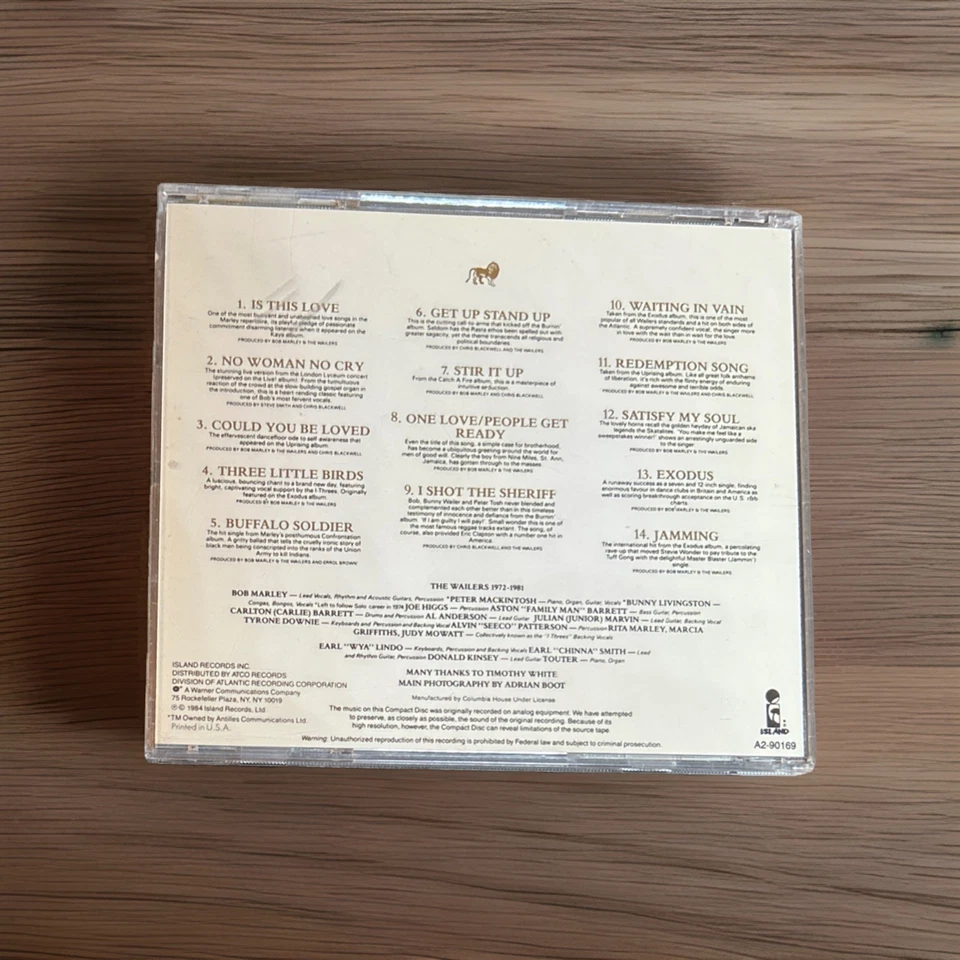 The best of Bob Marley & The Wailers: Legend, Reggae Pop CD 1984 (A2-90169) - Image 2 of 4