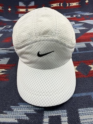 vintage Nike tailwind hat 7 panel white mesh mini swoosh 90s Y2K eminem