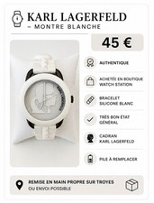 Montre Karl Lagarfeld blanche