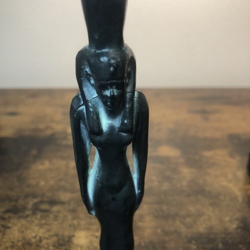 Vintage Ägypten Gott Ptah Statue/Figur, 3 Stück Bronze #0313 &0312 und ? - Bild 15 von 21