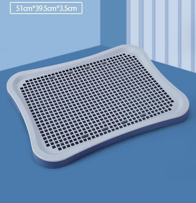 Dog Potty Tray Indoor Small Med Puppy Pee Pad w/ Mesh Grate No Wet Paws