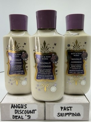 Bath & Body Works MOONLIT GODDESS Daily Nourishing Body Lotion 8oz, 3 PACK, NEW