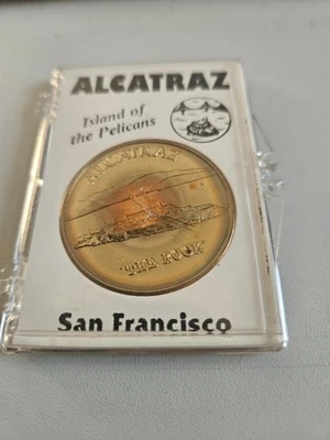 ALCATRAZ Insel der Pelikane, Münze Medallion, neu - Bild 1 von 2