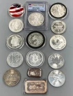 15 Troy Ounces .999 Silver Coins Bars Rounds nice mix L24510