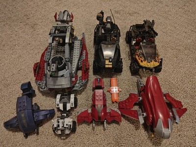 Halo Mega Bloks Construx Vehicle Lot Skiff Warthog Ghost Mongoose Banshee
