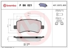 Bremsbelagsatz Hinten Trw-System für Volvo S60 II 134 Cross Country S80 06-18