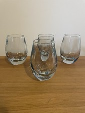 Strombergshyttan Swedish Art Glass Osbourne 1930’s Drinking Glasses X 4