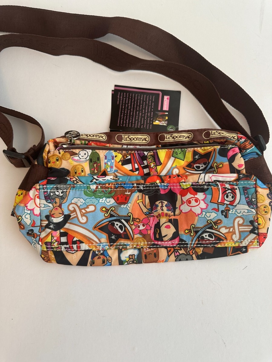 Tokidoki LeSportsac PIRATE CROSSBODY Bag RAINBOW ZIPPER BEW NWT 