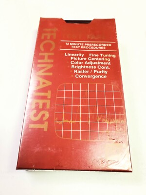 VHS Test Tape Technatest  CEI  5F5-100  1 pc