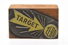 VINTAGE PRINTERS BLOCK TARGET ZERO
