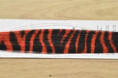 JANET COLLECTION Clip-In 18" Hair Extensions Red Animal Print Emo Scene Extension Rave Zebra