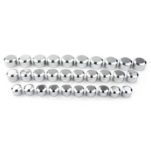 Inner 9mm-13mm Schrauben Motor Bolt Topper Caps Cover For Harley Chrome 3 Sizes - Bild 2 von 12
